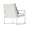 Metal and Leather Chair with Pillow 3D Model
