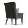 Black Leather Classic Armchair with Pillow 3D Model