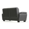 Black Leather Classic Sofa 3D Model