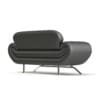Black Leather Modern Sofa 3D Model