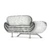 Black Leather Modern Sofa 3D Model