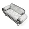 Black Leather Modern Sofa 3D Model