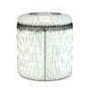 Round Black Leather Stool 3D Model