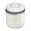 Round Black Leather Stool 3D Model