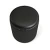 Round Black Leather Stool 3D Model