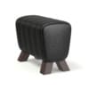 Black Leather Stool 3D Model