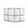 Grey Leather Pouf 3D Model