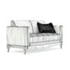 Black Leather Classic Sofa 3D Model