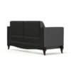 Black Leather Classic Sofa 3D Model