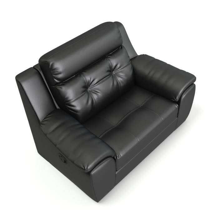 Black Leather Armchair 3D Model