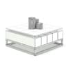 Wood and Glass Coffee Table 3D Model