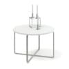 White Round Coffee Table with Candles 3D Model