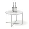White Round Coffee Table with Candles 3D Model