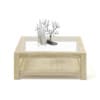 Wood and Glass Coffee Table 3D Model