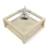 Wood and Glass Coffee Table 3D Model