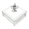 Wood and Glass Coffee Table 3D Model