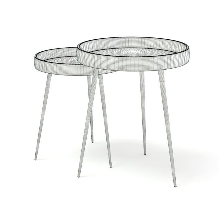 Two Small Tables 3D Model