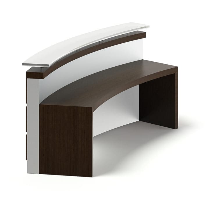 Rounded Reception Desk 3D Model