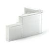Long Rounded Reception Desk 3D Model