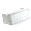 Wooden and Metal Reception Desk 3D Model