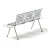Silver Waiting Chairs 3D Model