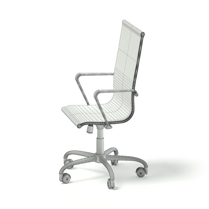 Black Swivel Chair 3D Model
