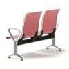 Red Waiting Chairs 3D Model