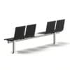 Black Waiting Chairs 3D Model