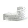 Round Reception Desk 3D Model