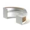 Round Reception Desk 3D Model