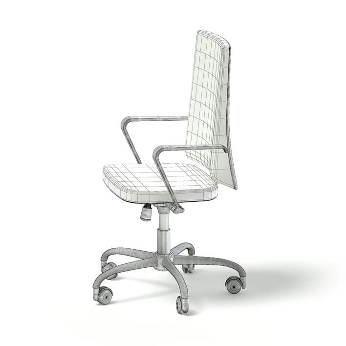 Black Swivel Chair 3D Model