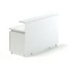 White and Wooden Reception Desk 3D Model