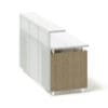 White and Wooden Reception Desk 3D Model