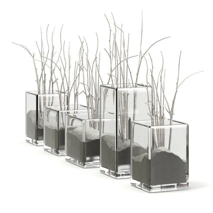 Decorative Flasks 3D Model