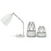 Golden Lamp and Decoration Vases 3D Model