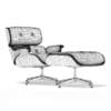 Lounge Chair 3D Model with Footrest (10601) - Image 2