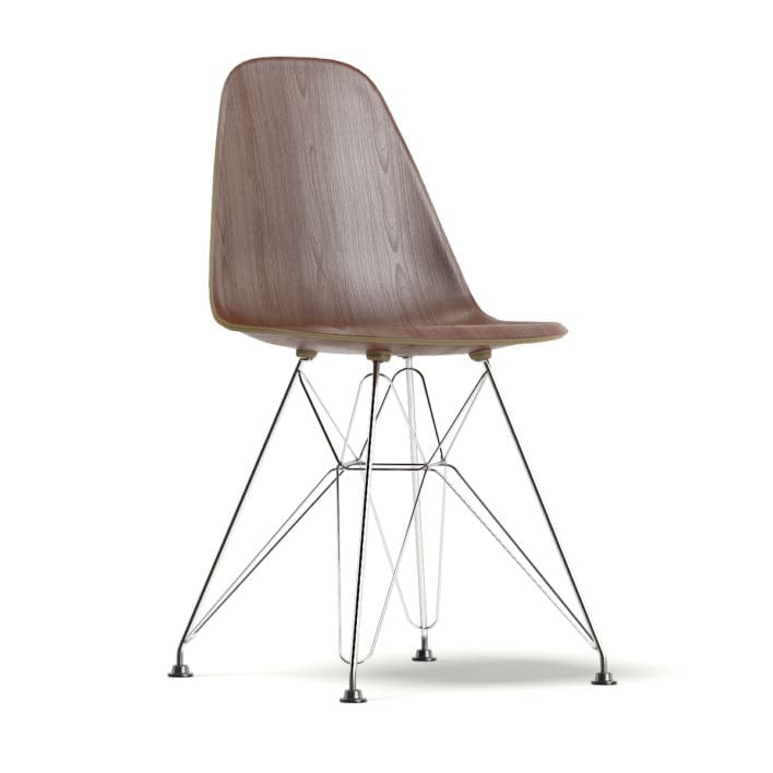 Chair 3D Model with Wire Legs (10604)