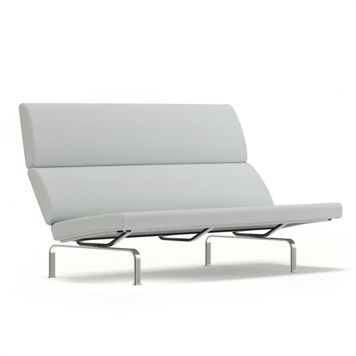 Grey Fabric Sofa 3D Model (10606)
