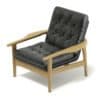 Classic Black Armchair 3D Model (10613) - Image 5