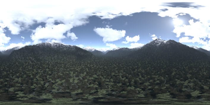 Afternoon Mountains HDRI Sky