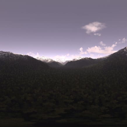 Early Evening Mountains HDRI Sky