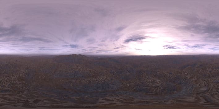 Morning Desert HDRI Sky