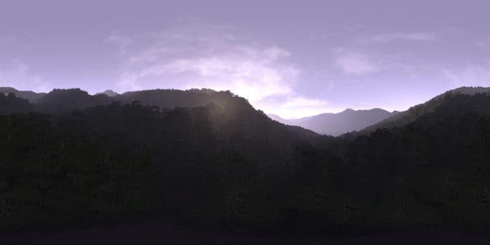 Morning Forest Hills HDRI Sky