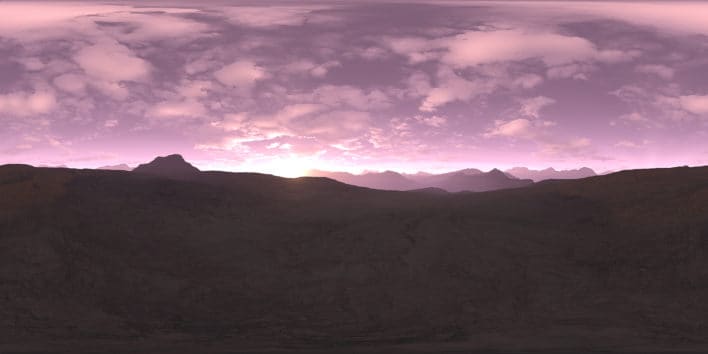 Early Morning Desert HDRI Sky