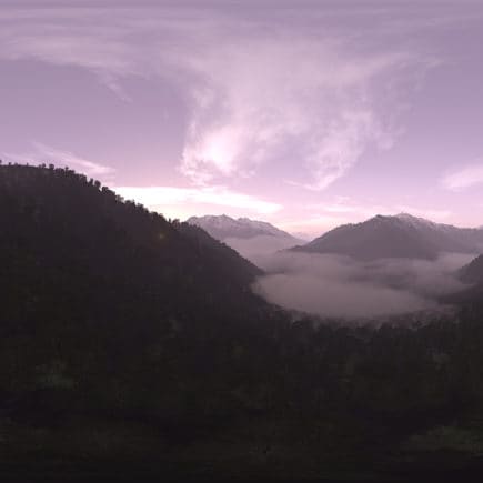 Early Morning Mountain Forest HDRI Sky