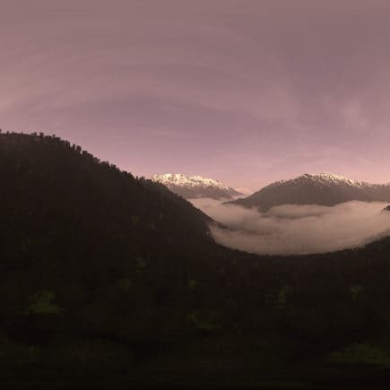 Early Evening Mountain Forest HDRI Sky