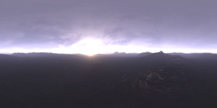 Early Morning Tundra HDRI Sky