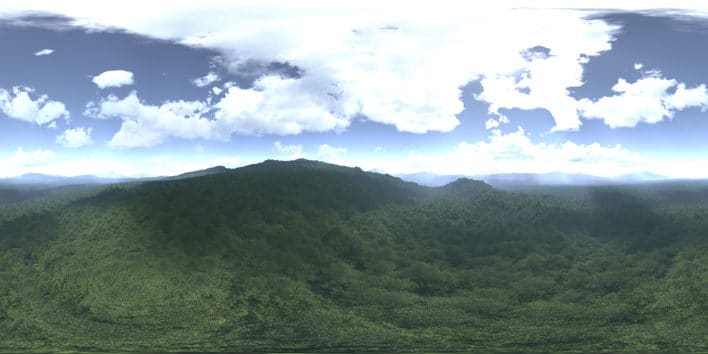 Noon Forest HDRI Sky
