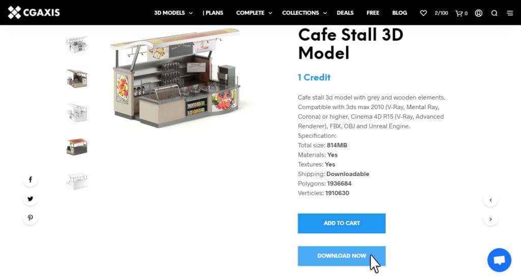 download 3d models from cgaxis plans