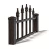 Dark Wooden Fence 3D Model (10816) - Image 3